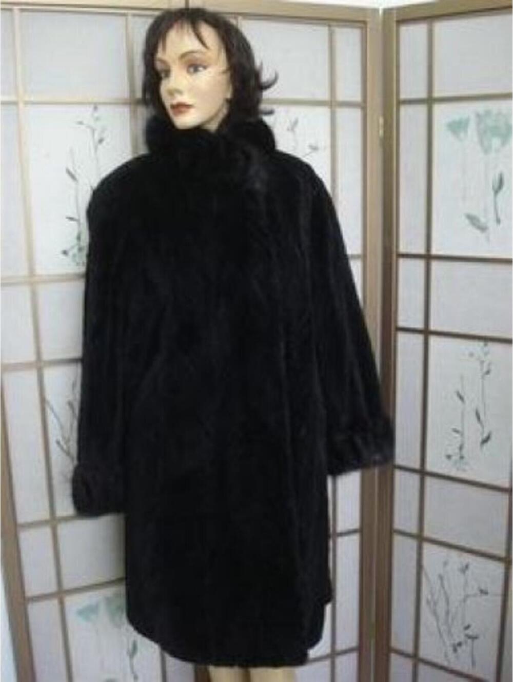 BRAND NEW MINK & MUSKRAT FUR COAT WOMEN  6-8